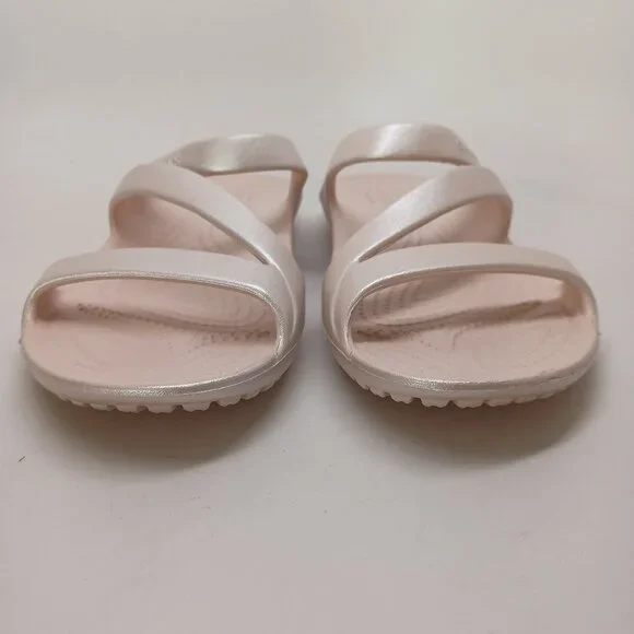 Crocs Sandals Kadee II Pink Pearl Slip On Casual Iconic Comfort Shoes Womens 9 - Picture 4 of 14